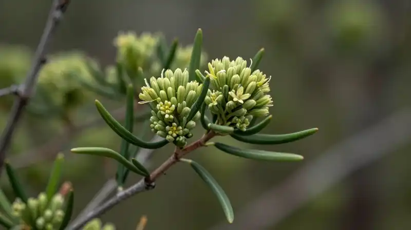 Hyperrealistic Lady Banks plant amidst Australian bush